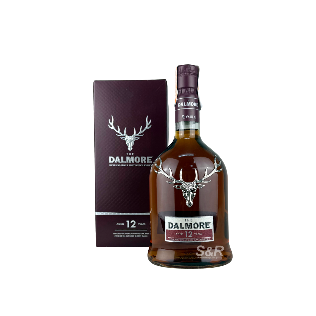 The Dalmore 12YO Single Malt Scotch Whisky 700mL